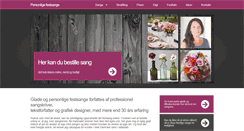 Desktop Screenshot of personligefestsange.dk